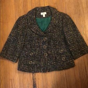 Ann Taylor Loft Tweed Blazer